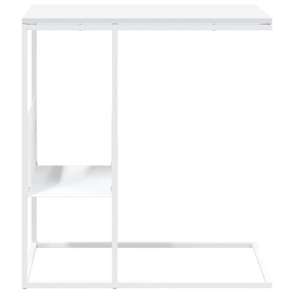 Sidobord vit 55x36x59,5 cm konstruerat trä