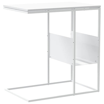 Sidobord vit 55x36x59,5 cm konstruerat trä