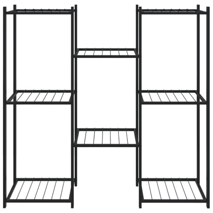 Växtställ 83x25x80 cm svart järn