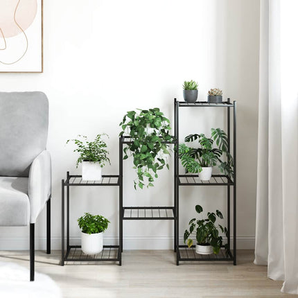 Växtställ 83x25x80 cm svart järn