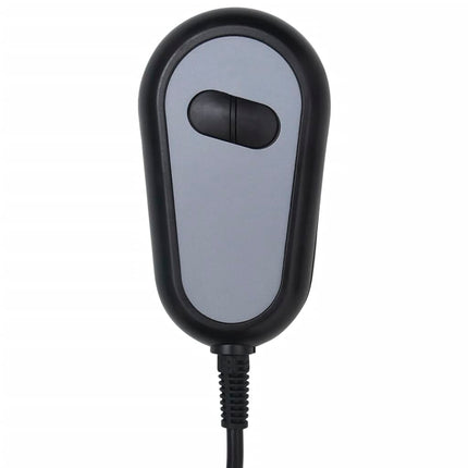 Elektrisk massagefåtölj svart tyg