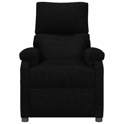 Elektrisk massagefåtölj svart tyg