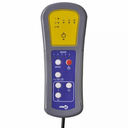 Elektrisk massagefåtölj taupe tyg