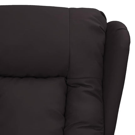 Elektrisk massagefåtölj svart konstläder