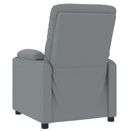 Elektrisk reclinerfåtölj ljusgrå tyg