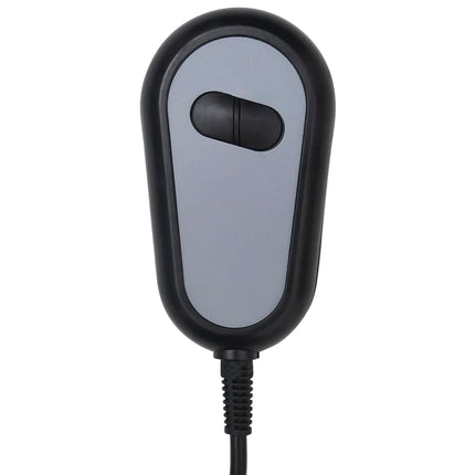 Elektrisk massagefåtölj gräddvit tyg