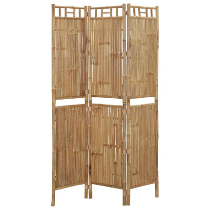 Rumsavdelare 3 paneler bambu 120x180 cm
