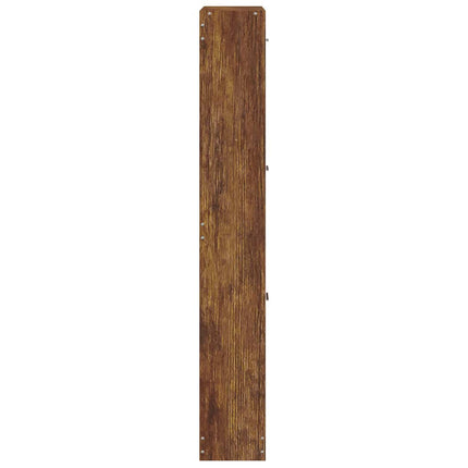 Skoställ rökfärgad ek 59x17x108 cm konstruerat trä