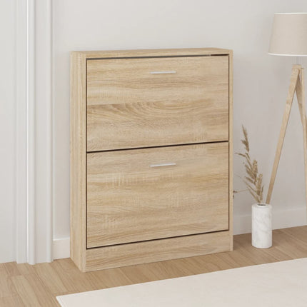 Skoskåp ek 59x17x81 cm konstruerat trä