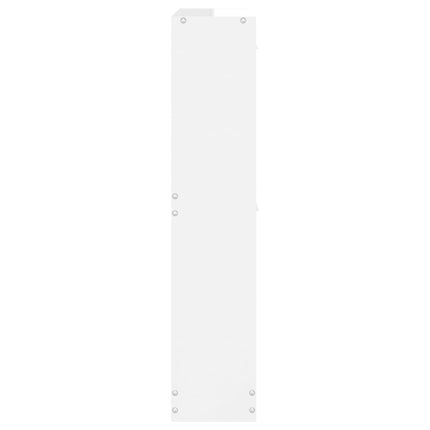 Skoskåp vit högglans 59x17x81 cm konstruerat trä