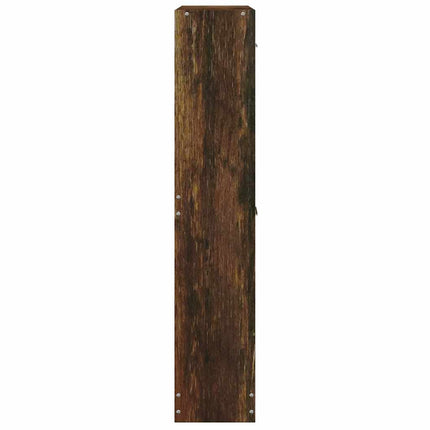 Skoställ rökfärgad ek 59x17x81 cm konstruerat trä