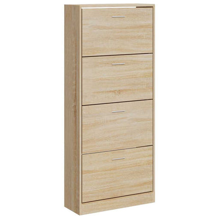 Skohylla sonoma-ek 63x24x147 cm konstruerat trä