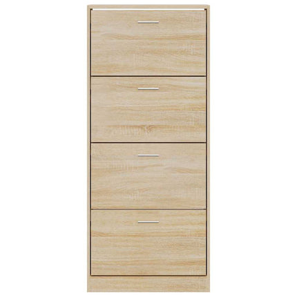 Skohylla sonoma-ek 63x24x147 cm konstruerat trä