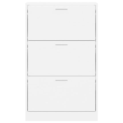 Skoskåp vit 63x24x103 cm konstruerat trä