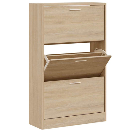 Skohylla sonoma-ek 63x24x103 cm konstruerat trä