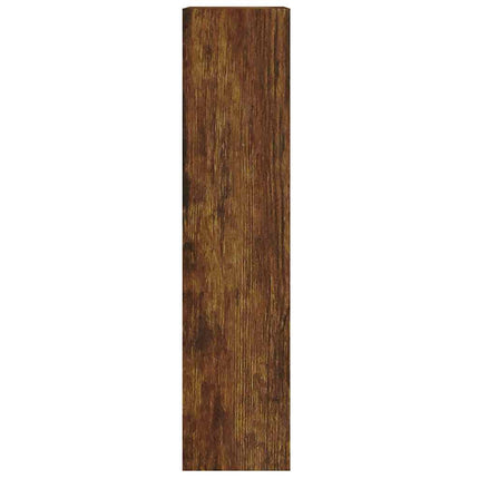 Skoställ rökfärgad ek 63x24x103 cm konstruerat trä