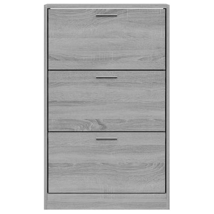 Skoskåp grå sonoma 63x24x103 cm konstruerat trä