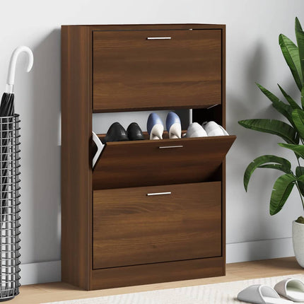 Skohylla sonoma-ek 63x24x103 cm konstruerat trä