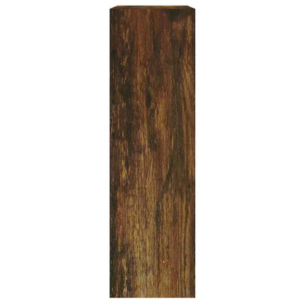 Skoställ rökfärgad ek 63x24x81 cm konstruerat trä