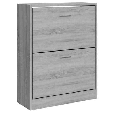 Skoskåp grå sonoma 63x24x81 cm konstruerat trä