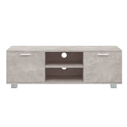 Tv-bänk betonggrå 120x40,5x35 cm konstruerat trä