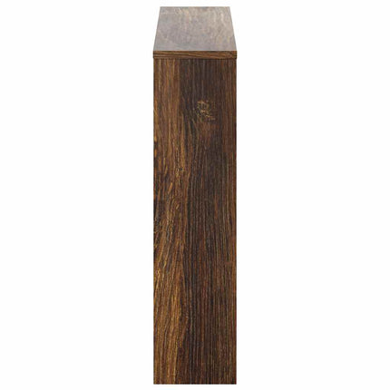 Skoskåp med 2 skåp rökfärgad ek 63x17x67 cm