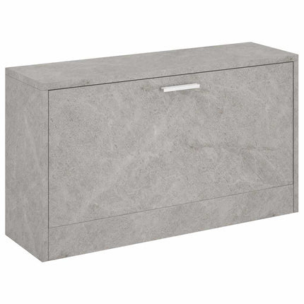 Skobänk betonggrå 80x24x45 cm konstruerat trä