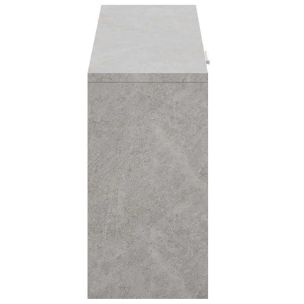Skobänk betonggrå 80x24x45 cm konstruerat trä
