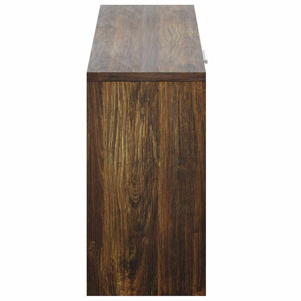 Skobänk rökfärgad ek 80x24x45 cm konstruerat trä
