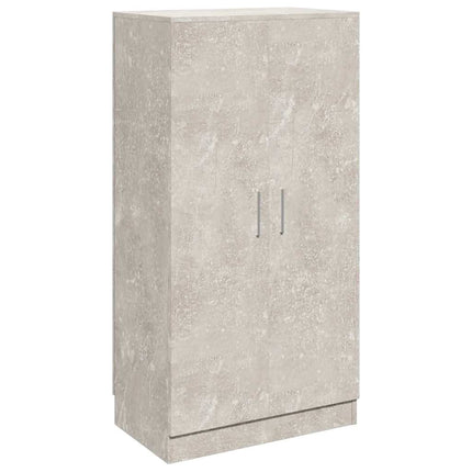 Skoskåp betonggrå 55x35x108 cm konstruerat trä
