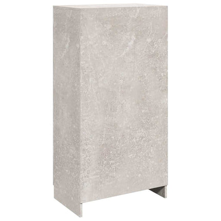 Skoskåp betonggrå 55x35x108 cm konstruerat trä
