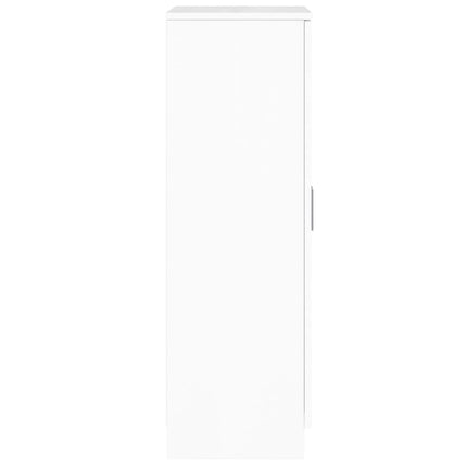 Skoskåp vit högglans 55x35x108 cm konstruerat trä
