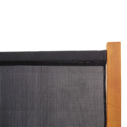 Rumsavdelare 3 paneler svart 210x180 cm