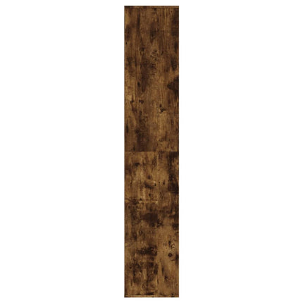 Skoställ rökfärgad ek 54x34x183 cm konstruerat trä