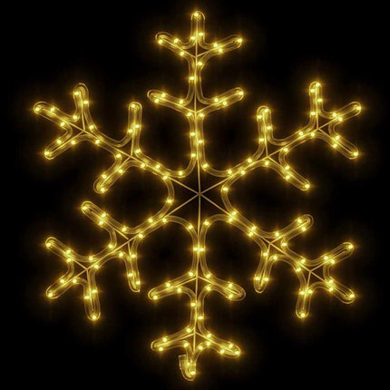 Snöflinga ljusslinga med 144 LED varmvit 59x59 cm