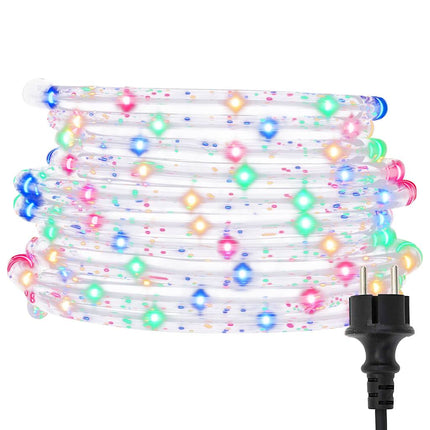 Ljusslang med 240 lysdioder flerfärgad 10 m PVC