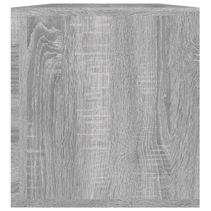 Vinylhylla grå sonoma 71x34x36 cm konstruerat trä