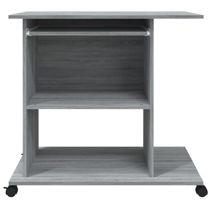 Datorbord grå sonoma-ek 80x50x75 cm konstruerat trä