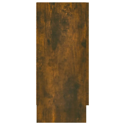 Skänk rökfärgad ek 120x30,5x70 cm konstruerat trä