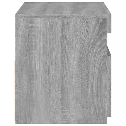 Tv-bänk med LED-belysning grå sonoma 60x35x40 cm