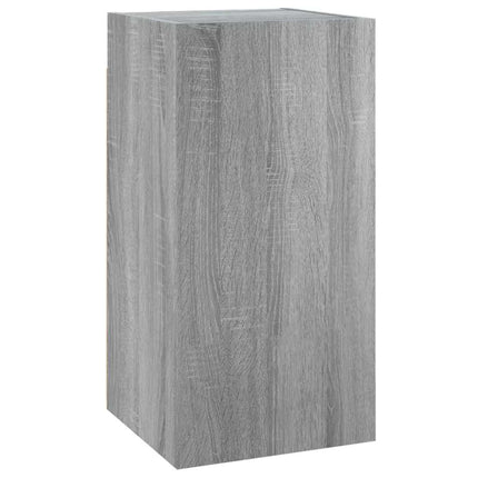 TV-bänk grå sonoma 30,5x30x60 cm konstruerat trä