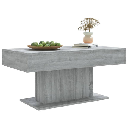 Soffbord grå sonoma-ek 96x50x45 cm konstruerat trä