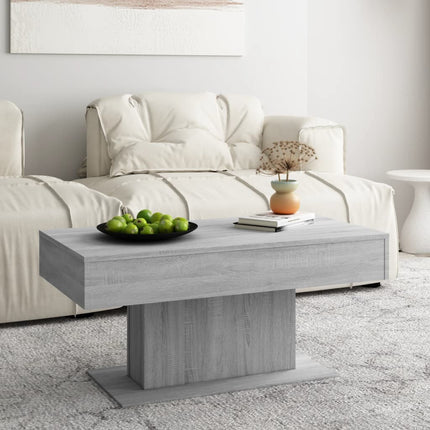 Soffbord grå sonoma-ek 96x50x45 cm konstruerat trä