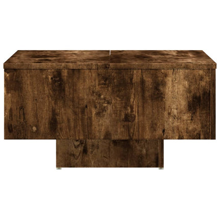 Soffbord rökfärgad ek 60x60x31,5 cm konstruerat trä