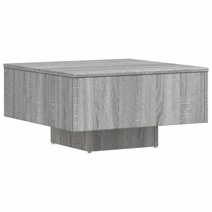 Soffbord grå sonoma-ek 60x60x31,5 cm konstruerat trä