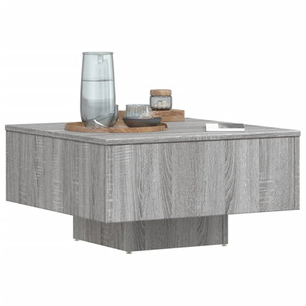 Soffbord grå sonoma-ek 60x60x31,5 cm konstruerat trä