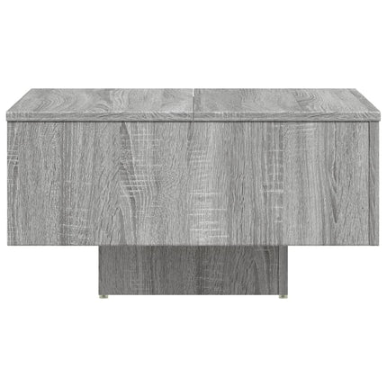Soffbord grå sonoma-ek 60x60x31,5 cm konstruerat trä
