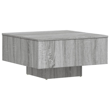 Soffbord grå sonoma-ek 60x60x31,5 cm konstruerat trä