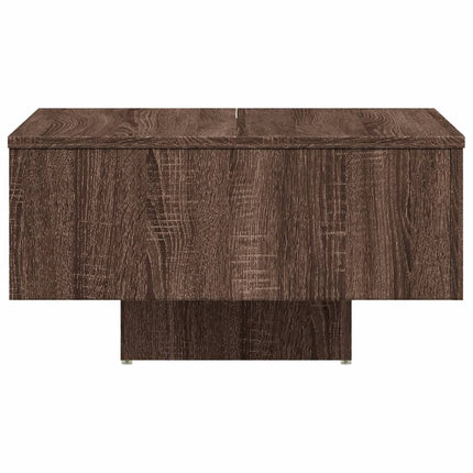 Soffbord brun ek 60x60x31,5 cm konstruerat trä