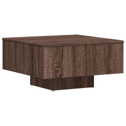 Soffbord brun ek 60x60x31,5 cm konstruerat trä